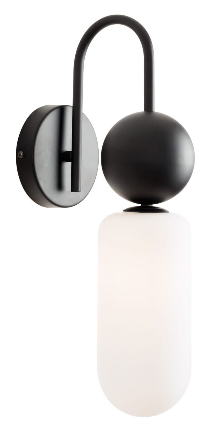 MaxLight Nova lampada da parete 1x7 W bianco-nero W0381