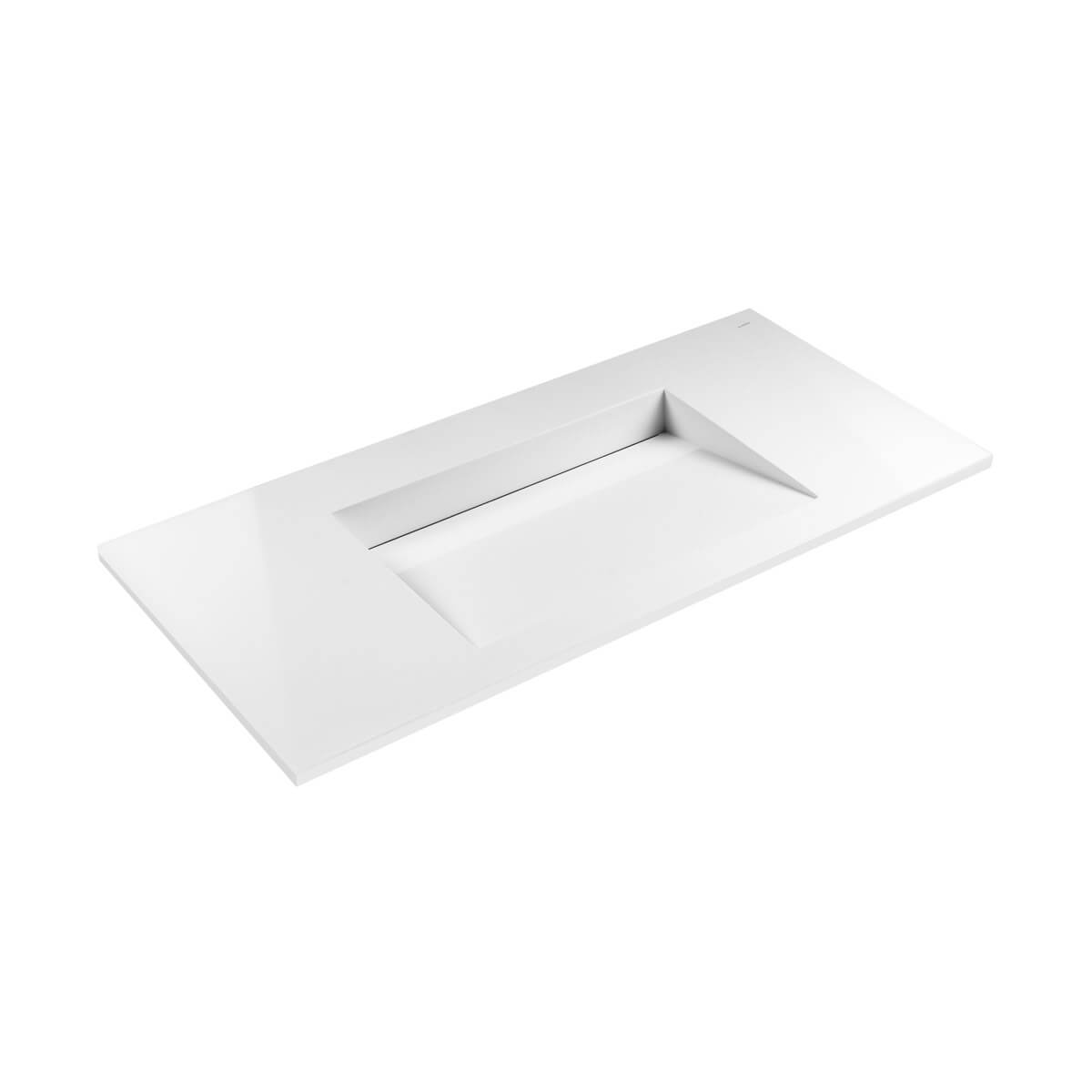 Oltens Stila lavabo 100x45 cm rettangolare da mobile bianco opaca 40203900