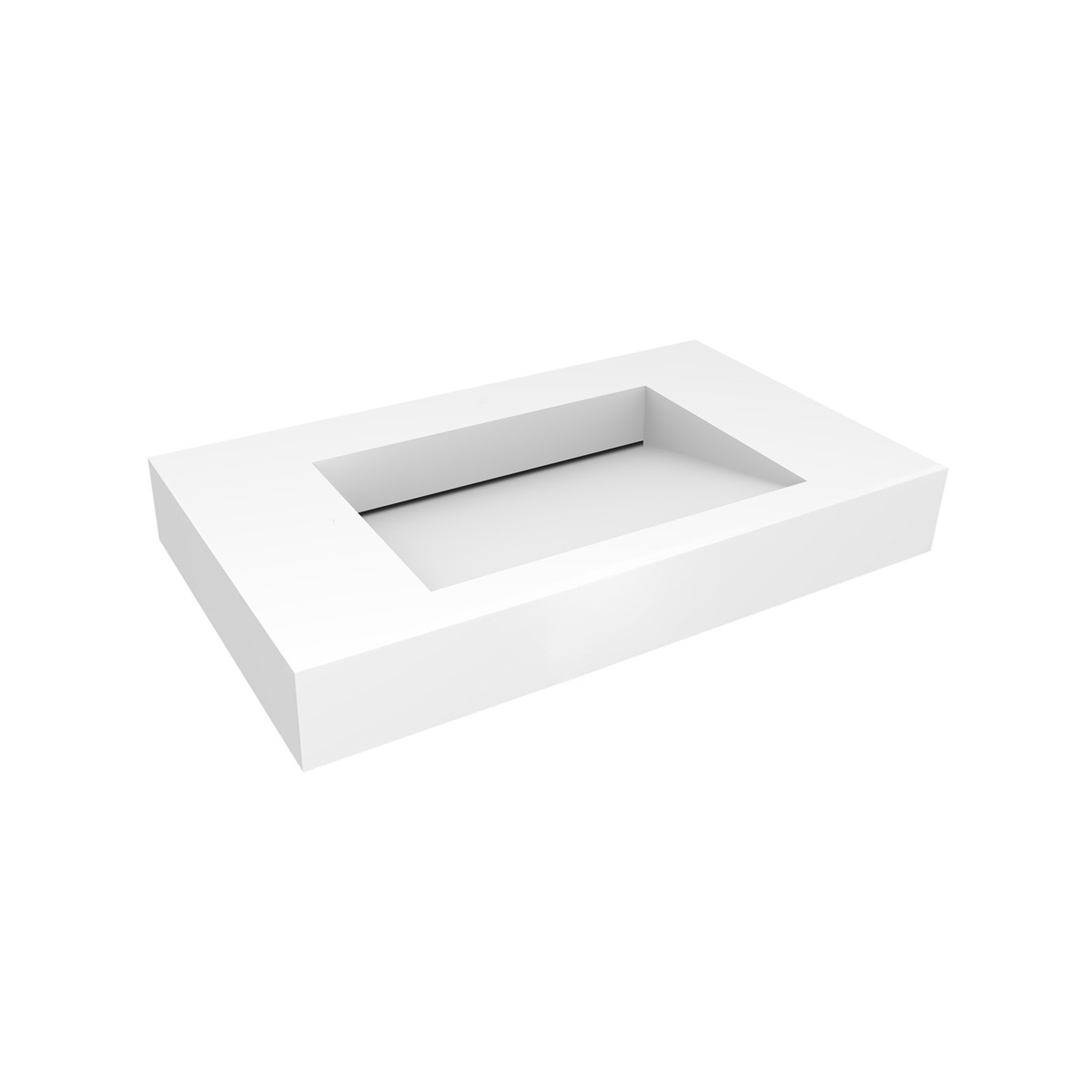 Oltens Stila lavabo 100x45 cm rettangolare a parete bianco opaca 40003900
