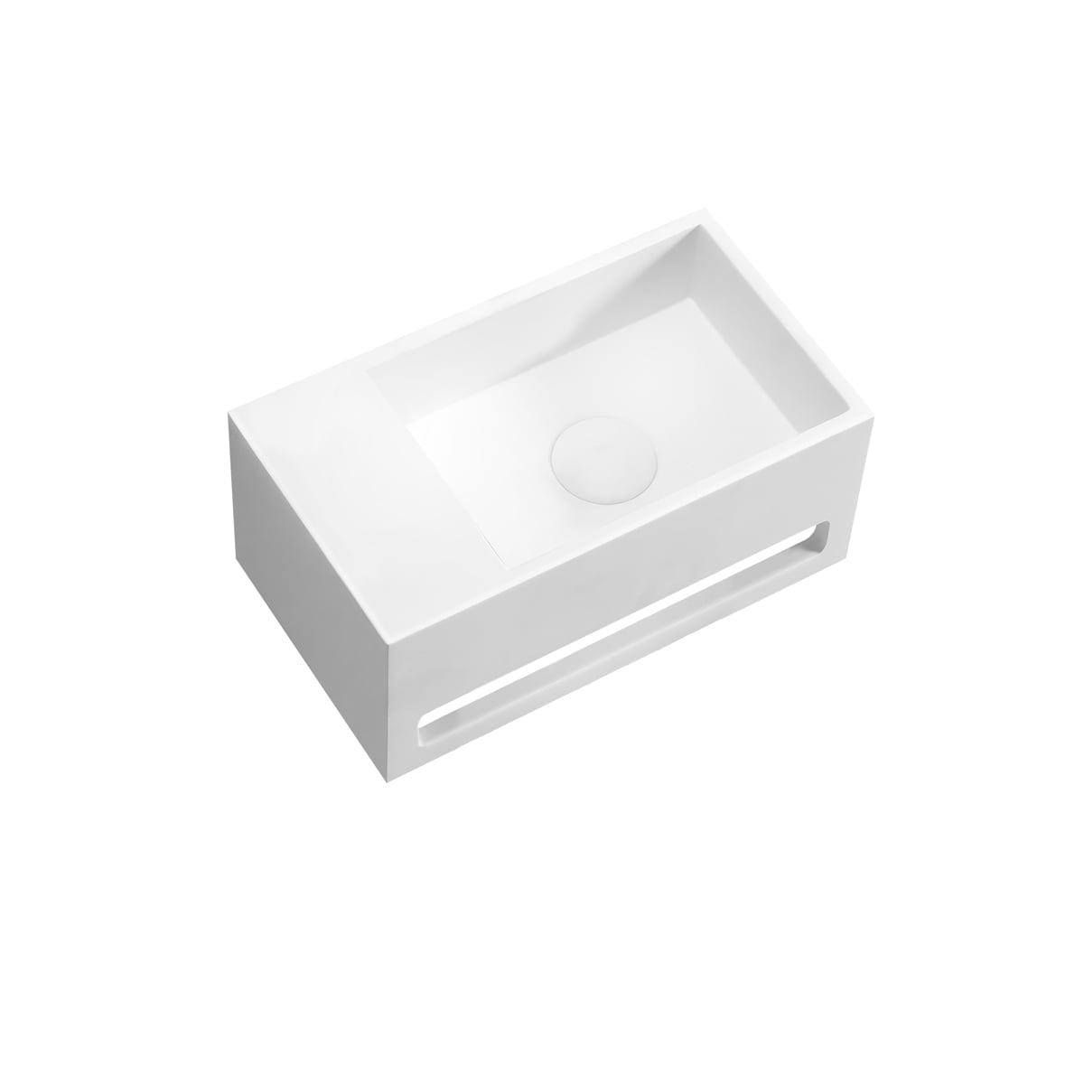 Oltens Fri lavabo 35.5x20 cm rettangolare a parete bianco 40006900