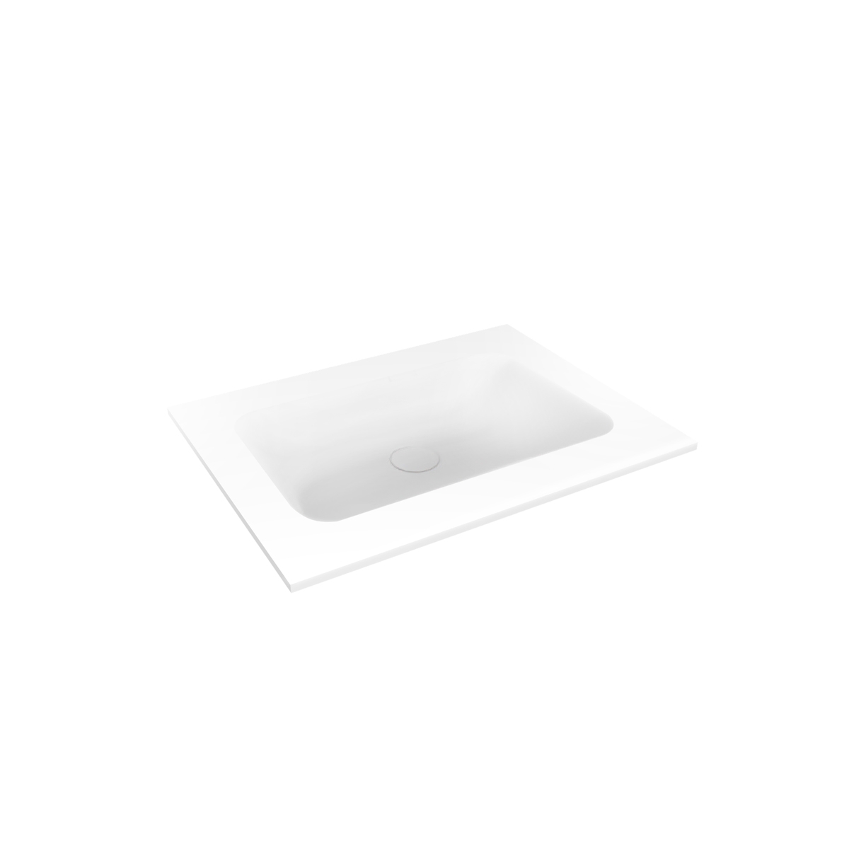 Oltens Kalla lavabo 60.2x46 cm rettangolare da mobile bianco lucida 40207000