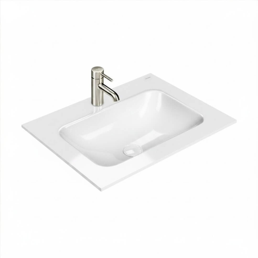 Oltens Kalla lavabo 60.2x46 cm rettangolare da mobile bianco lucida 40207000