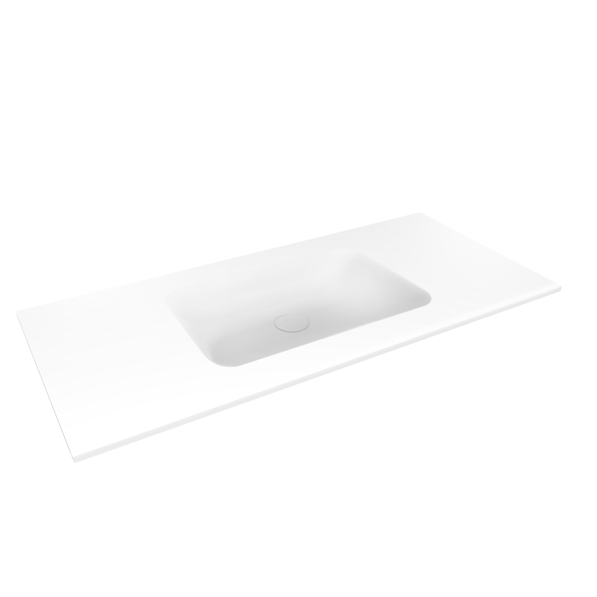 Oltens Kalla lavabo 100.2x46 cm rettangolare da mobile bianco 40211000