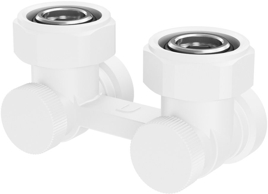 Instal Projekt A1 set di rubinetti di arresto bianco 601000101VTC34