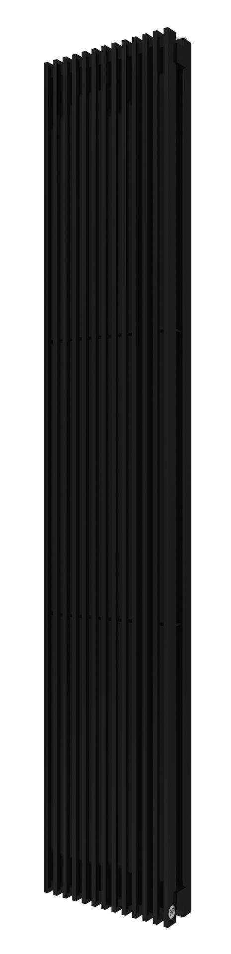 Instal Projekt Afro New 2 radiatore per ambienti 180x40 cm podłączenie inferiore nero AFRN2-180/18C31