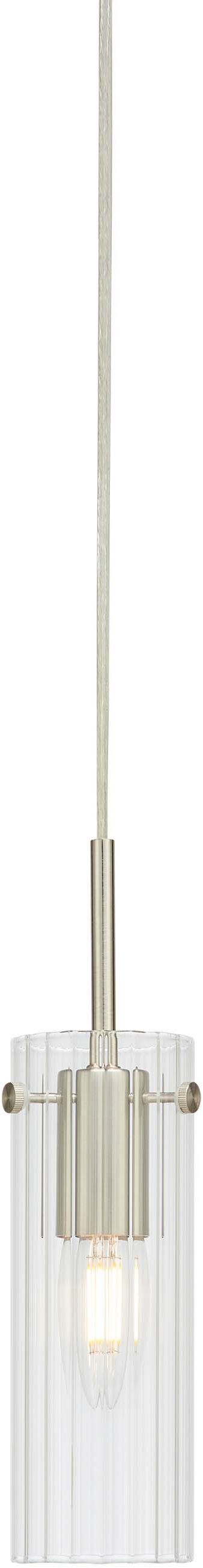 Markslöjd Tibia lampada sospesa 1x40 W trasparente-nichel 109013