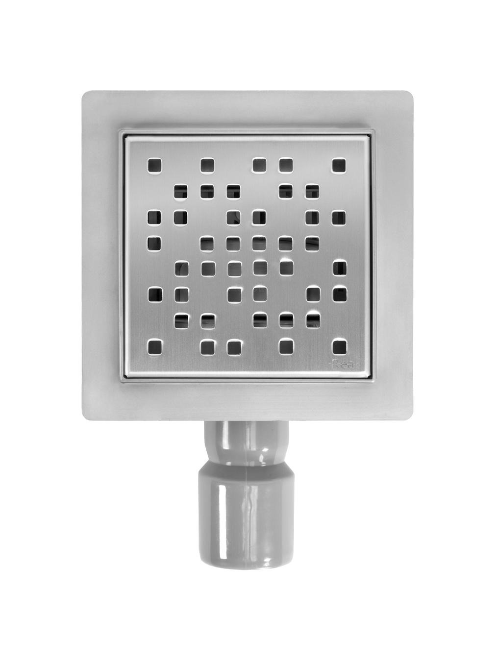 Rea Dots scarico a punto 15 cm acciaio REA-G6203