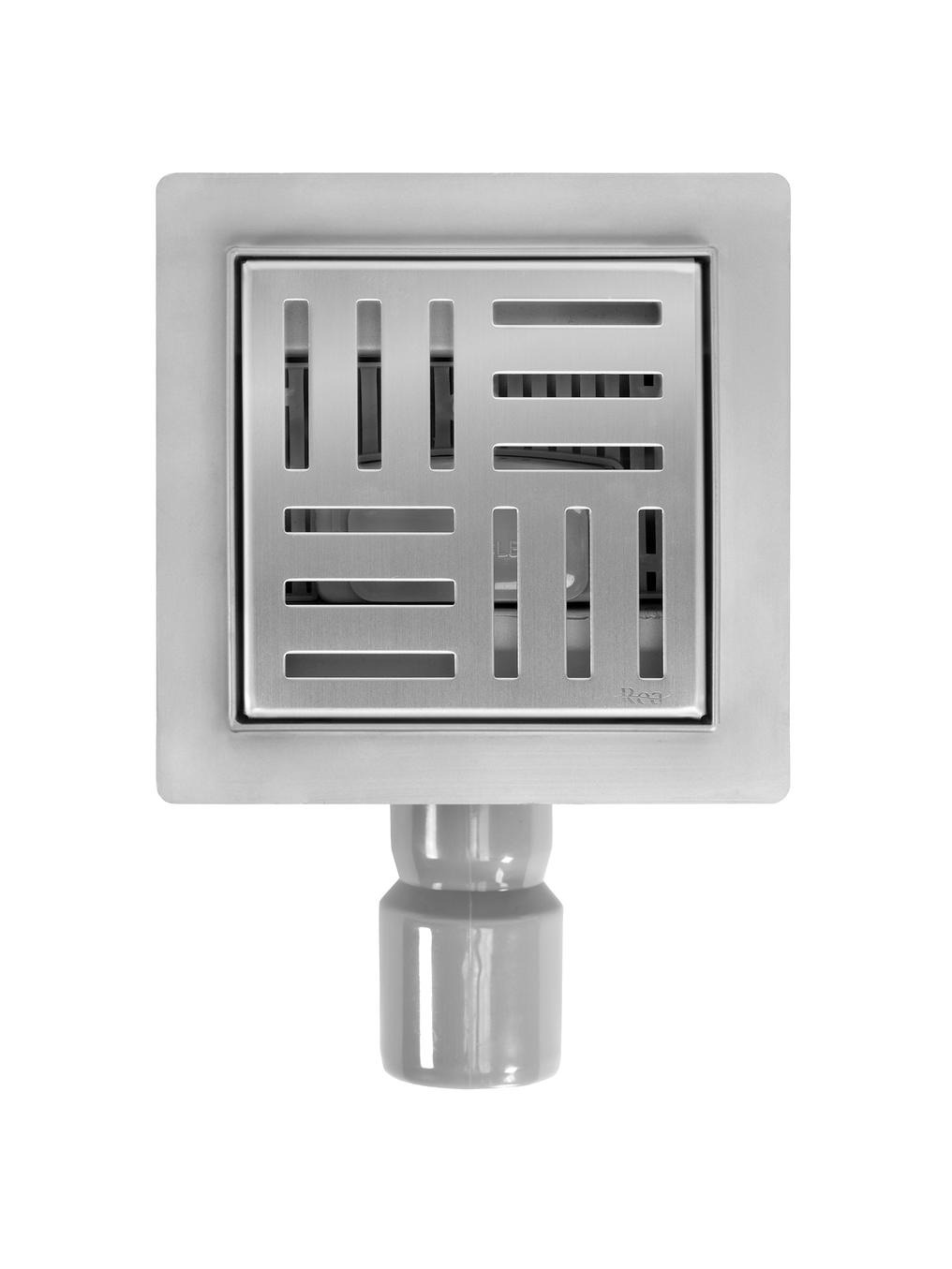 Rea Cross scarico a punto 12 cm acciaio REA-G6200