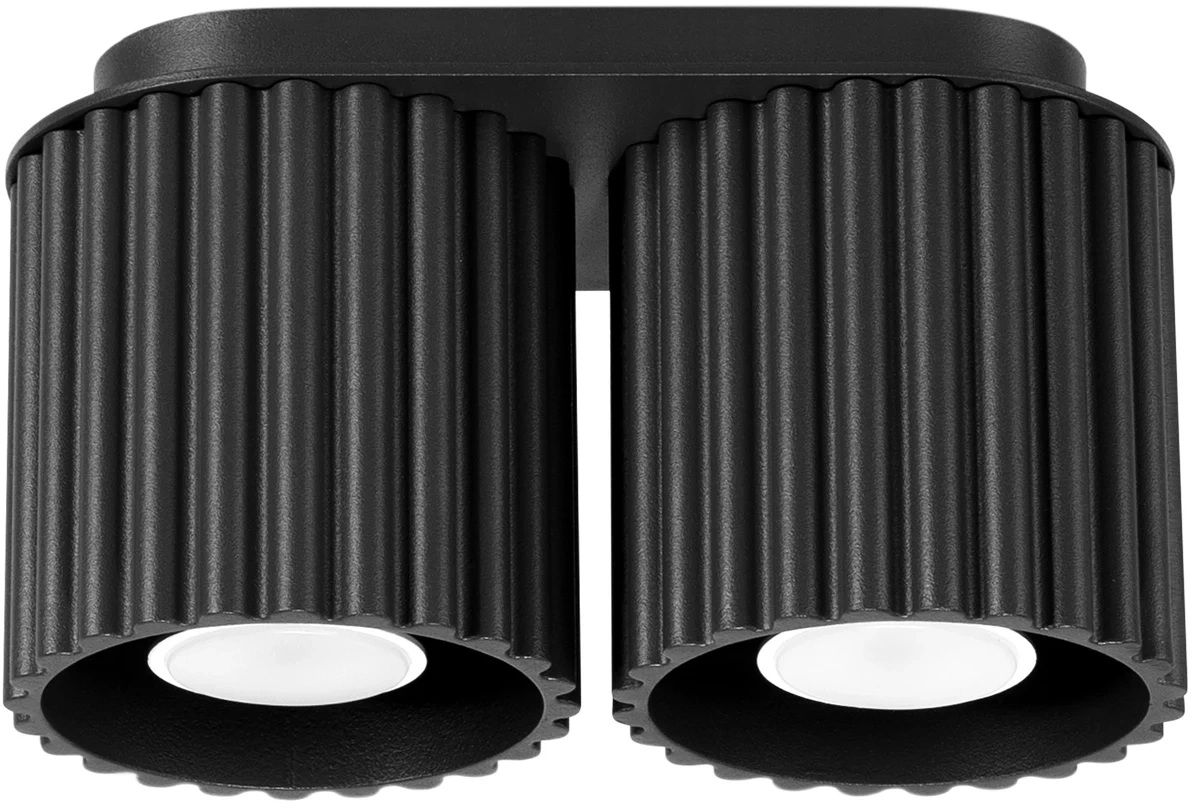 Sollux Lighting Aura lampada da soffitto 2x10 W nero SL.1785