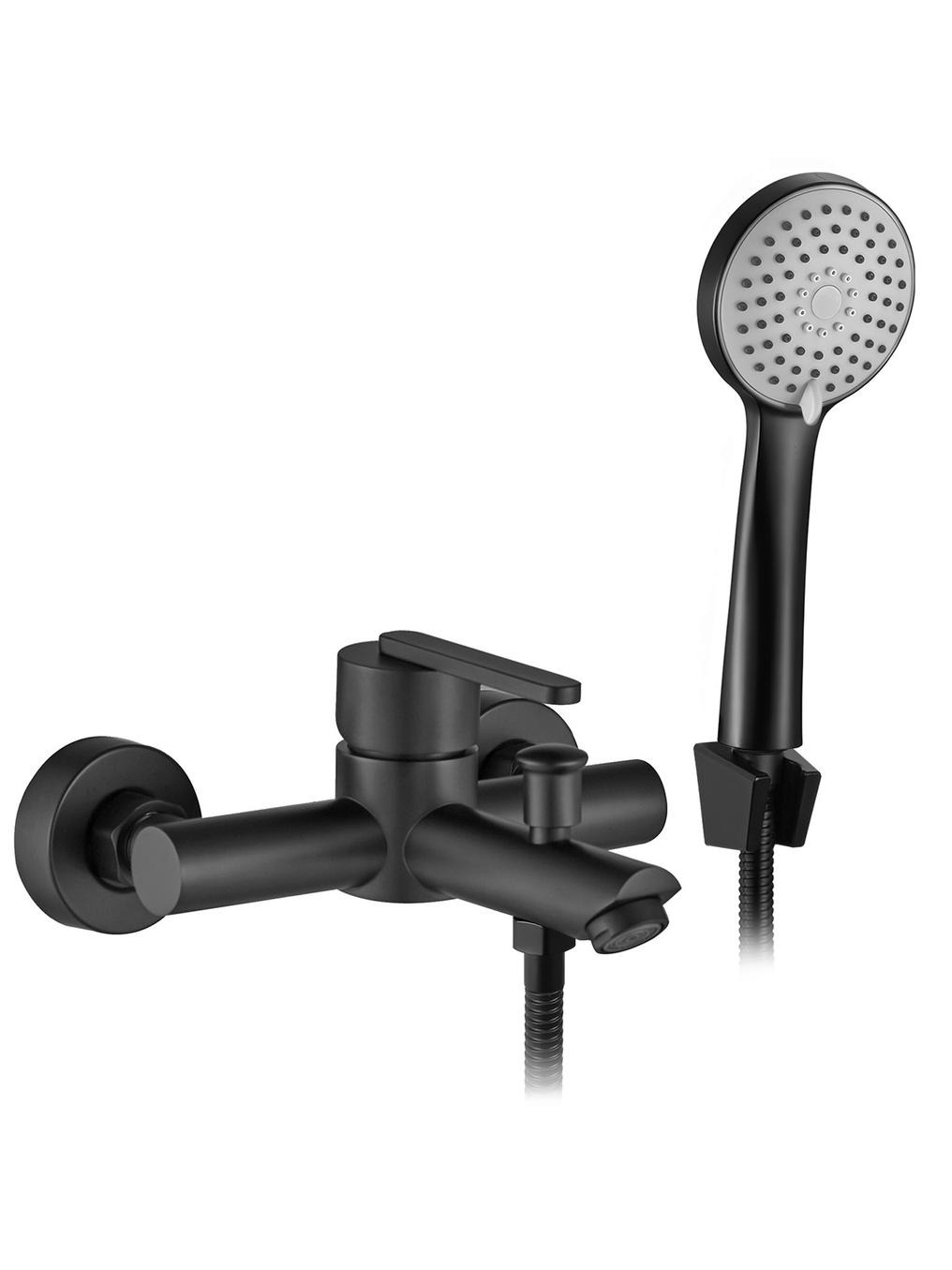 Rea Ontario rubinetto per vasca e doccia a parete nero REA-B5512