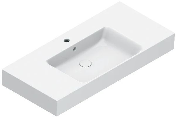 Catalano New Premium lavabo 100x47 cm rettangolare a parete-da mobile-da appoggio bianco 0221011001