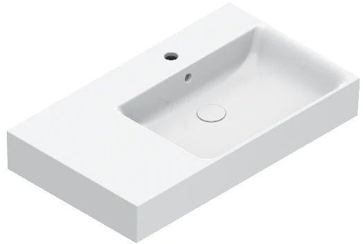 Catalano New Premium lavabo 80x47 cm rettangolare a parete-da mobile-da appoggio bianco 0220831001