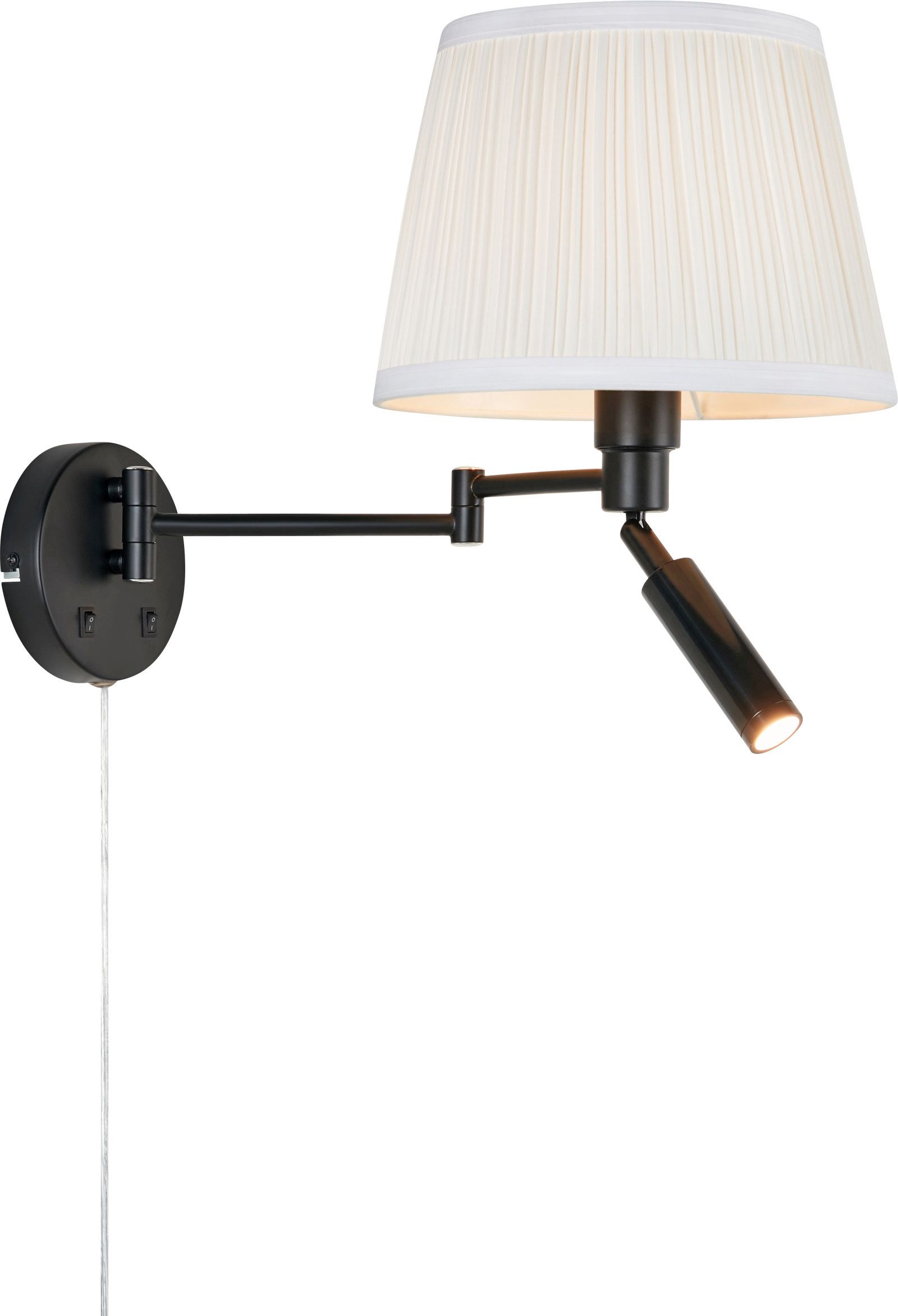 Markslöjd Pivot lampada da parete 1x60 W nero 109016