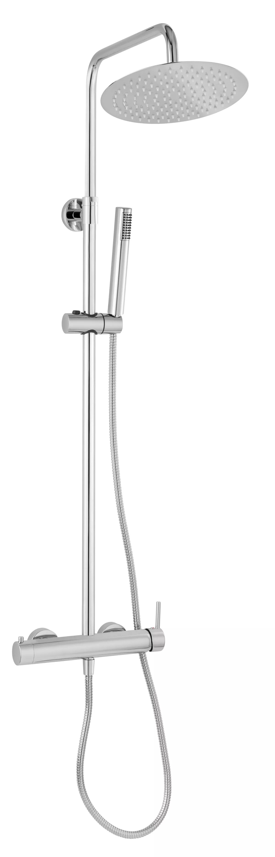 Ferro Ciriculus set doccia a parete con soffione cromo NP85-BCK7U