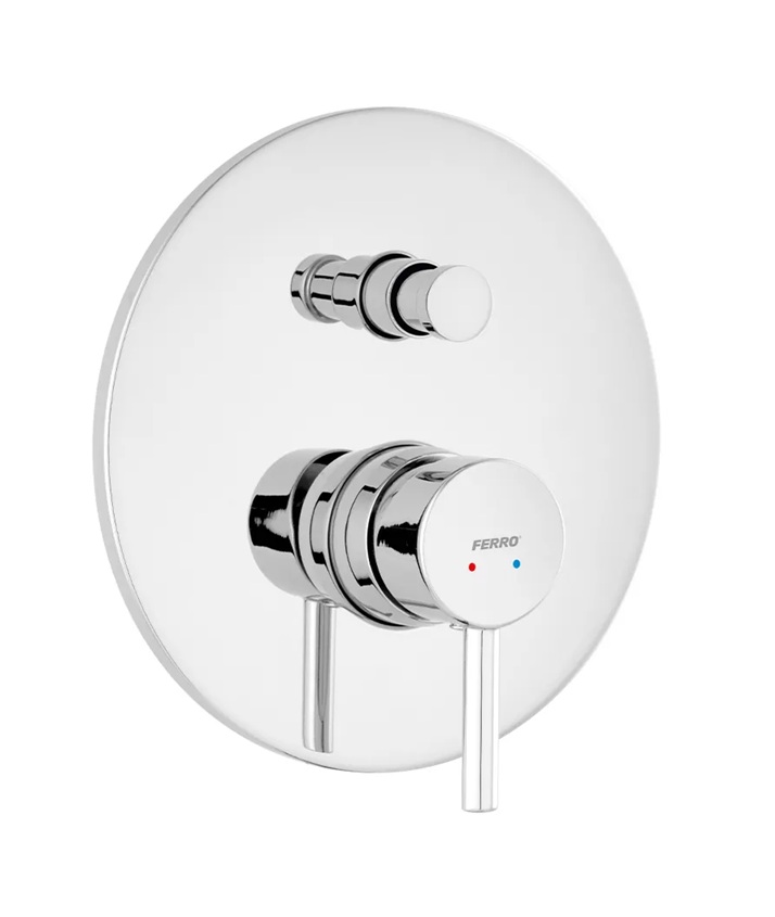 Ferro Ciriculus rubinetto per vasca e doccia da incasso cromo BCK7P