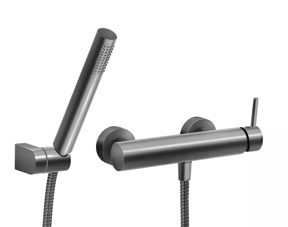 Ferro Ciriculus rubinetto per doccia a parete grafite BCK77GM