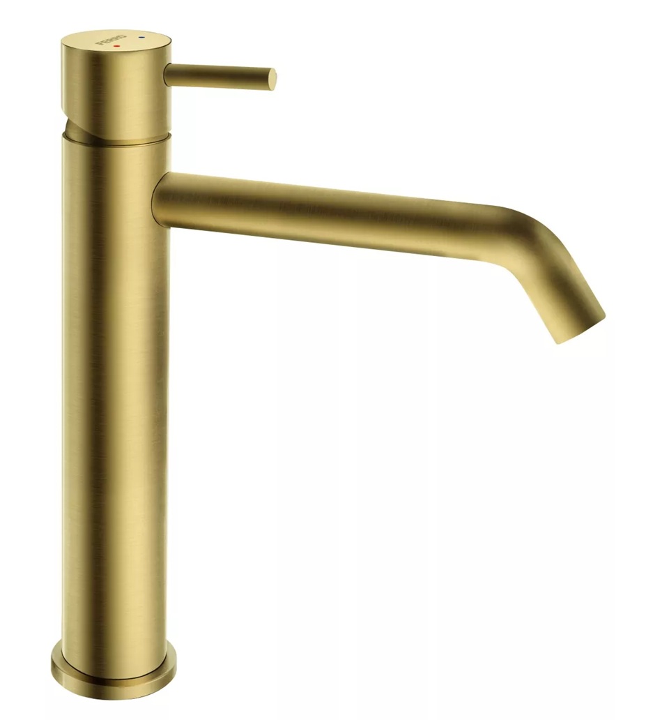 Ferro Ciriculus rubinetto per lavabo verticale oro BCK2MLBG
