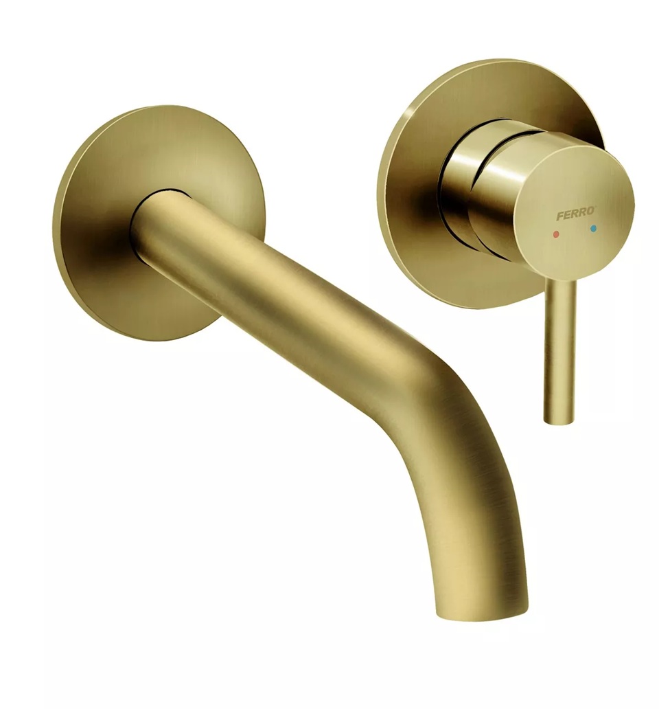 Ferro Ciriculus rubinetto per lavabo da incasso oro BCK3PABG