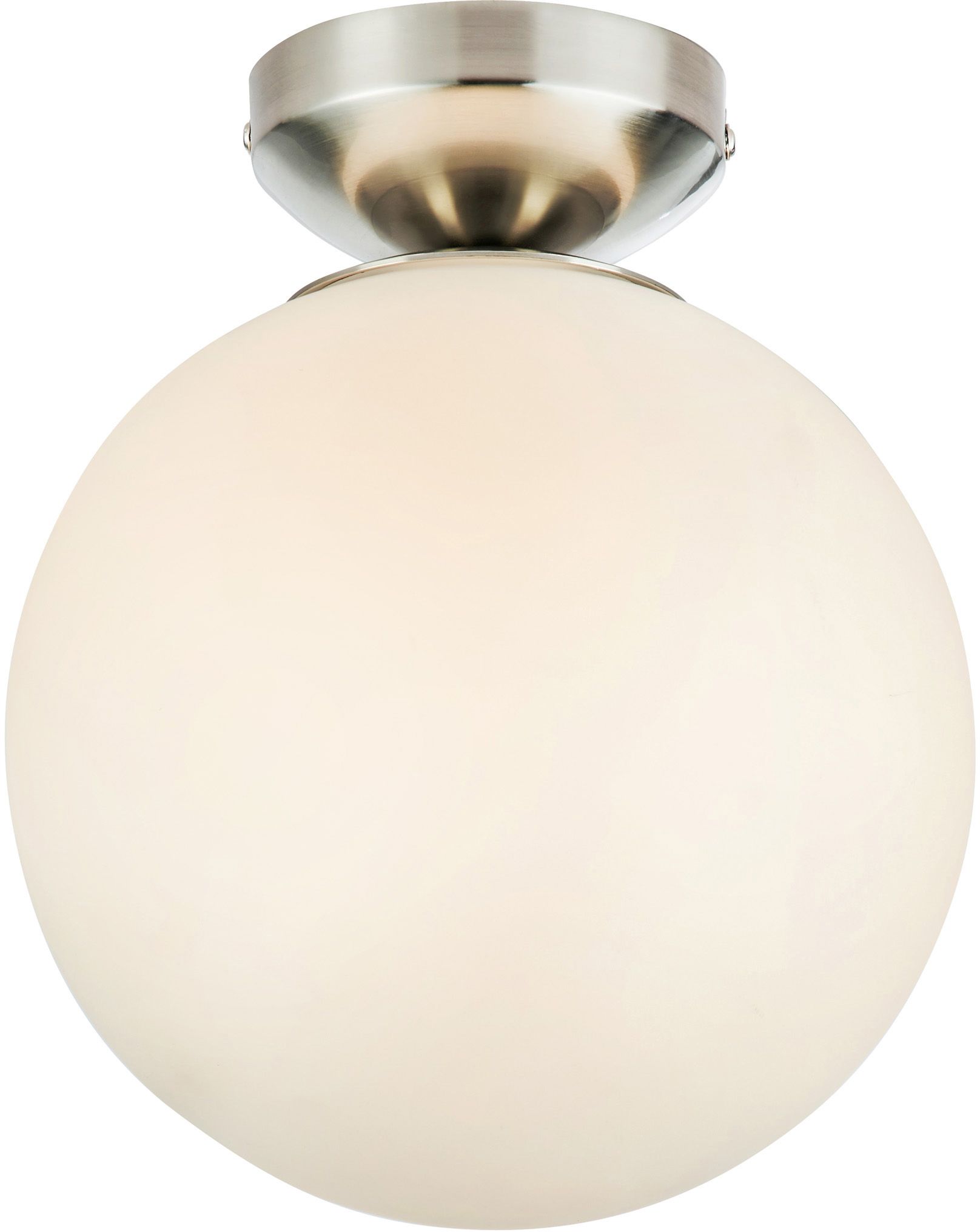 Markslöjd Stintino lampada da soffitto 1x40 W bianco-nichel 109024