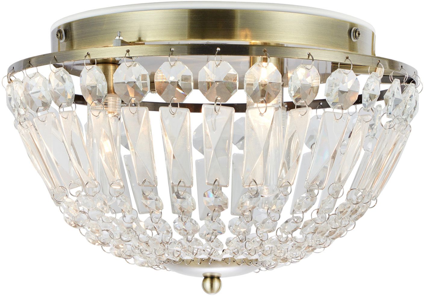 Markslöjd Estelle lampada da soffitto 3x20 W ottone-trasparente 109031