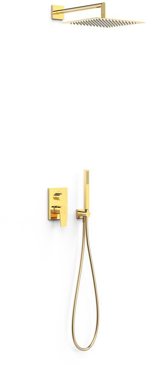 Tres Project set doccia da incasso con soffione oro 21128004OR