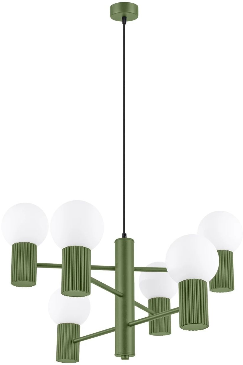 Sollux Lighting Halo lampada sospesa 6x8 W verde SL.1832