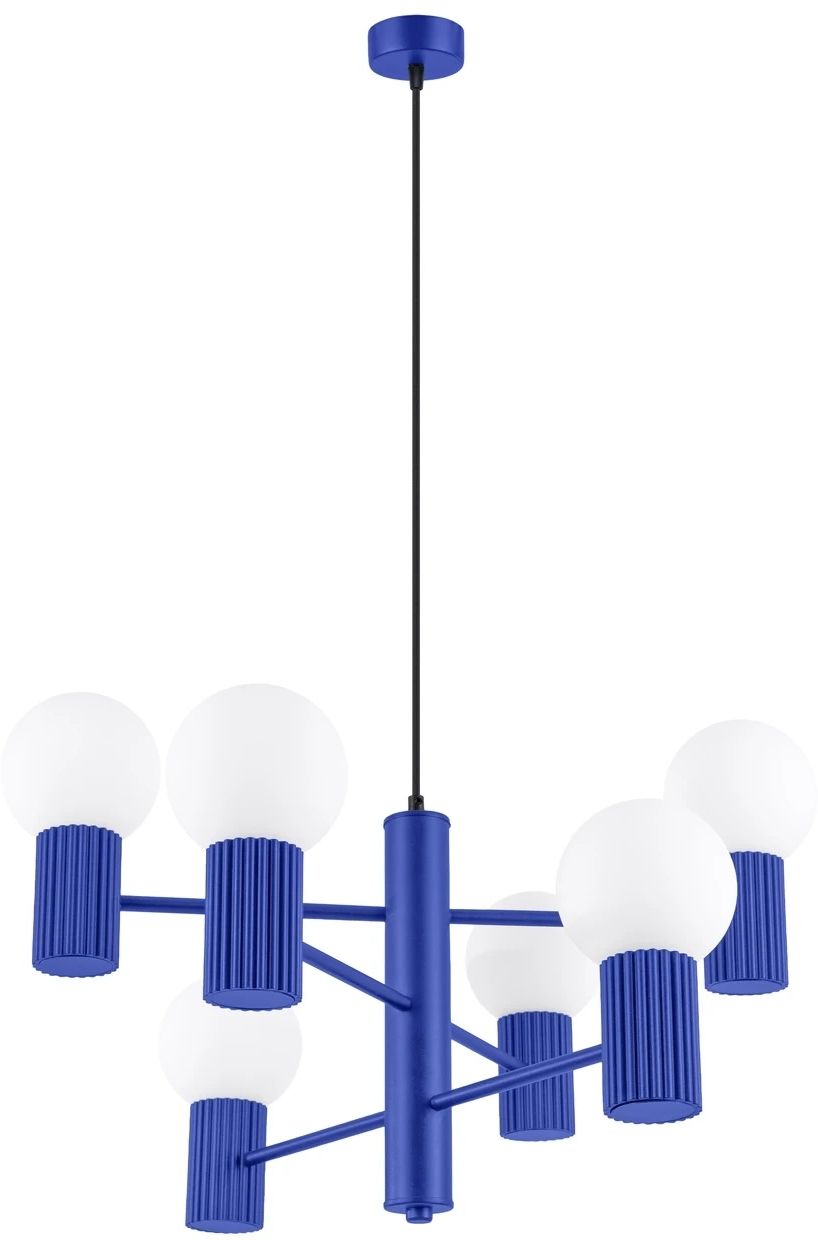 Sollux Lighting Halo lampada sospesa 6x8 W viola SL.1835
