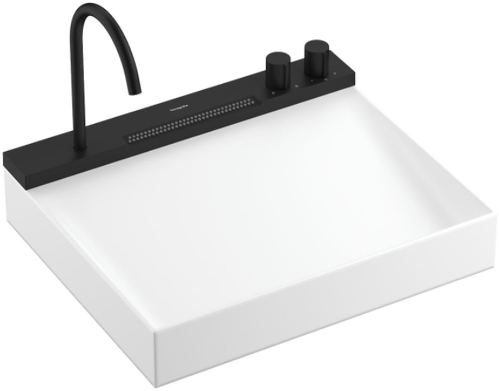 Hansgrohe Avalegra lavello con rubinetto 58x47.5 cm rettangolare a parete-da incasso bianco opaca 22472670