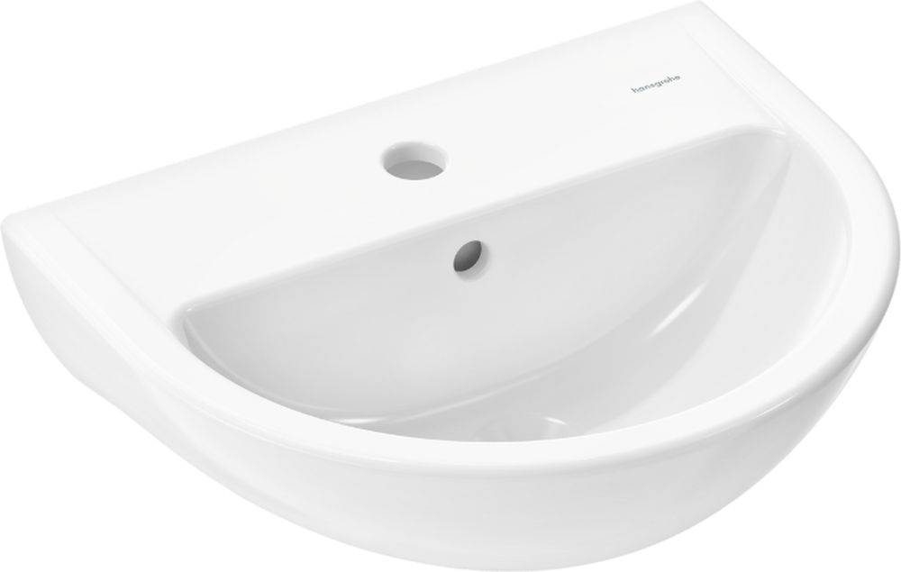 Hansgrohe GladeLake S lavabo 45x37 cm semicircolare a parete bianco 60100450