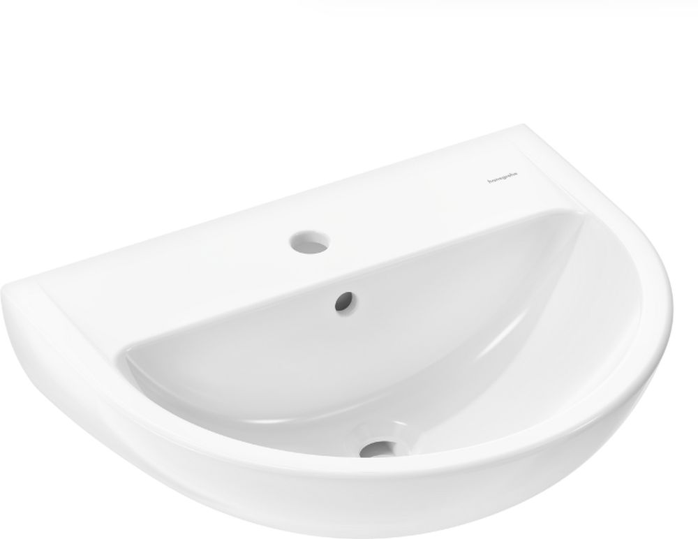 Hansgrohe GladeLake S lavabo 55x45 cm semicircolare a parete bianco 60101450