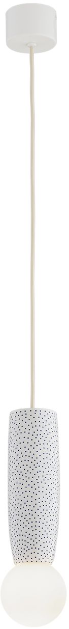 Argon Boll lampada sospesa 1x6 W bianco-opale-blu scuro 8938