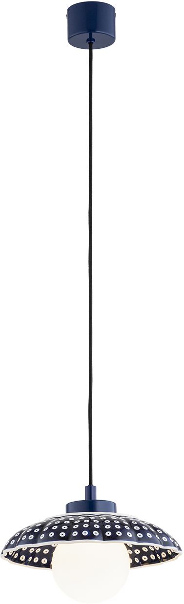 Argon Boll lampada sospesa 1x6 W opale-blu scuro 8948