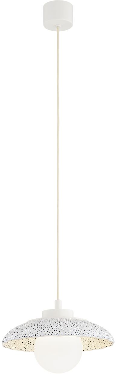 Argon Boll lampada sospesa 1x6 W bianco-opale-blu scuro 8947