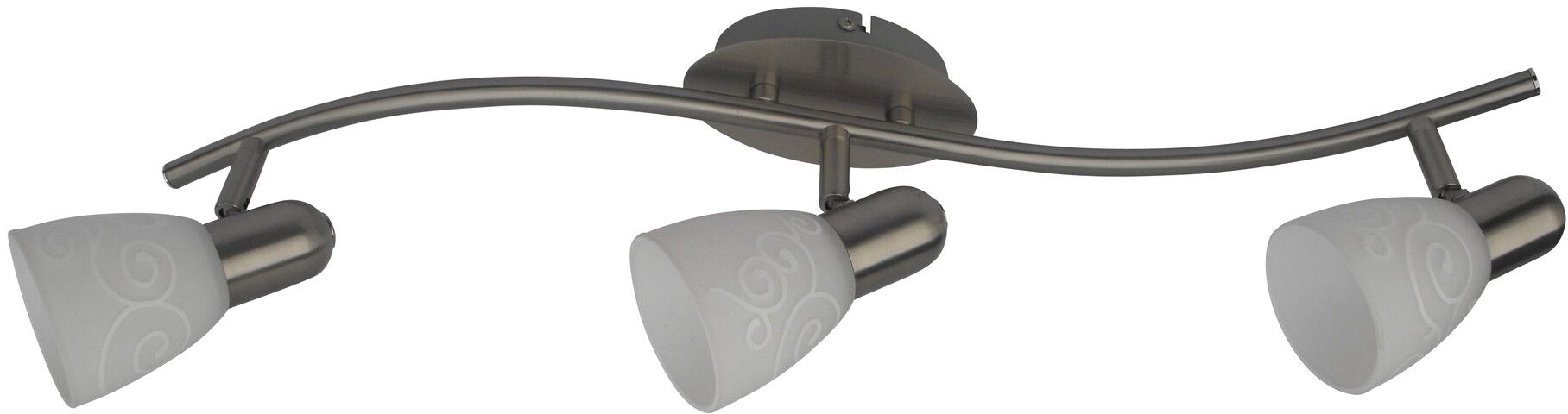 Rabalux Harmony lampada da soffitto 3x40 W bianco-cromo 6637