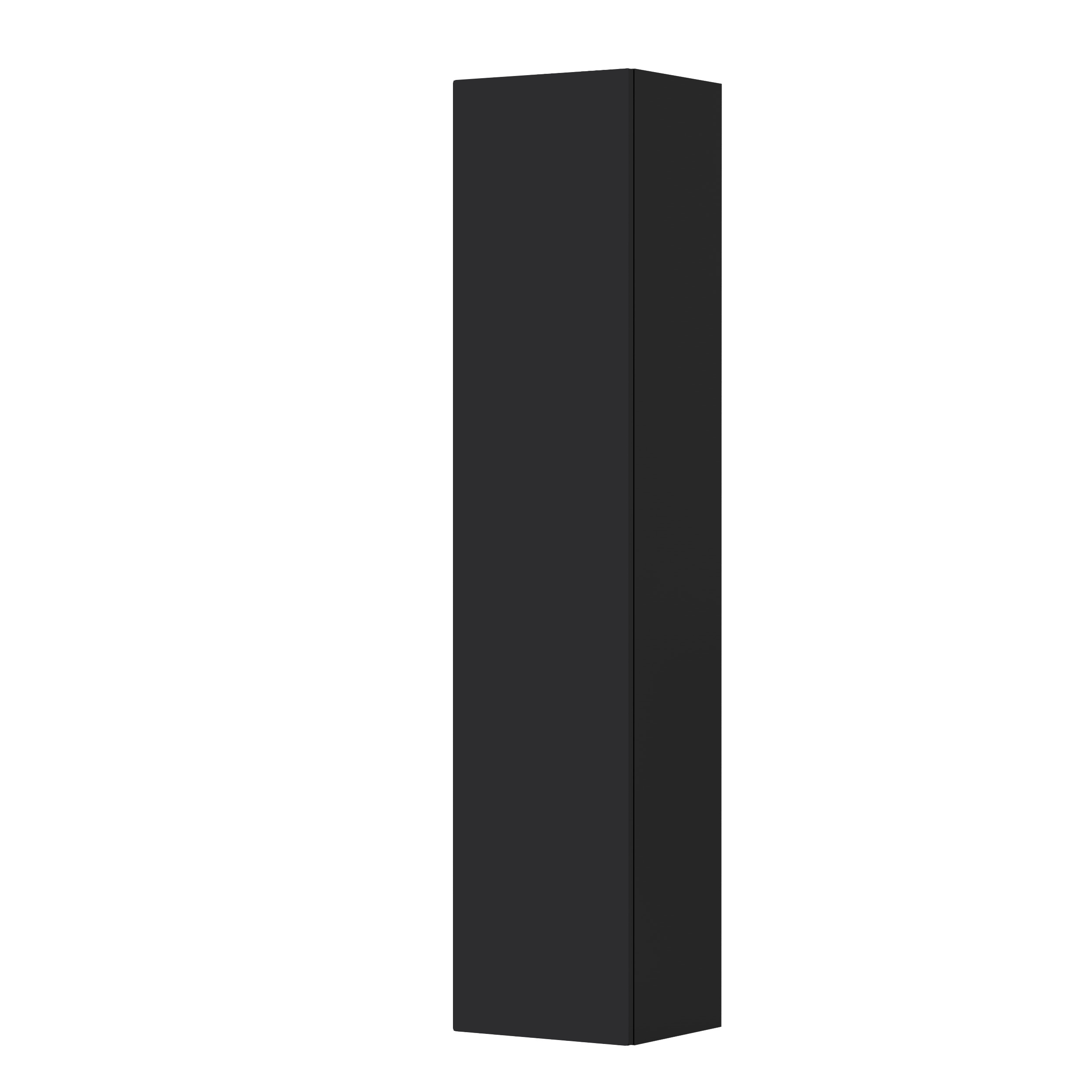 Oltens Lun armadietto 35x30x160 cm laterale sospeso nero opaco 60037300