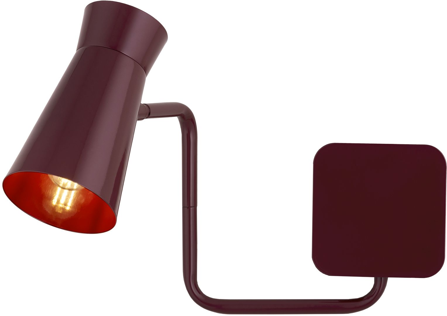 Argon Lord lampada da parete 1x7 W rosso 8881