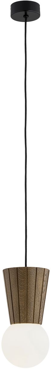 Argon Volante lampada sospesa 1x6 W legno-opale 8952