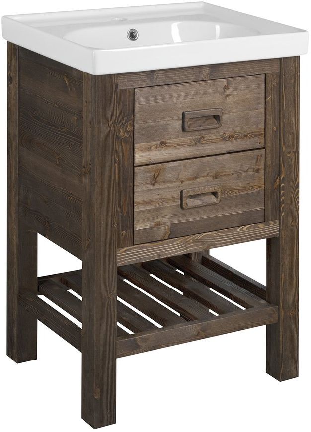 Sapho Brand armadietto 56x43x83 cm sottolavabo a terra rovere BA068S