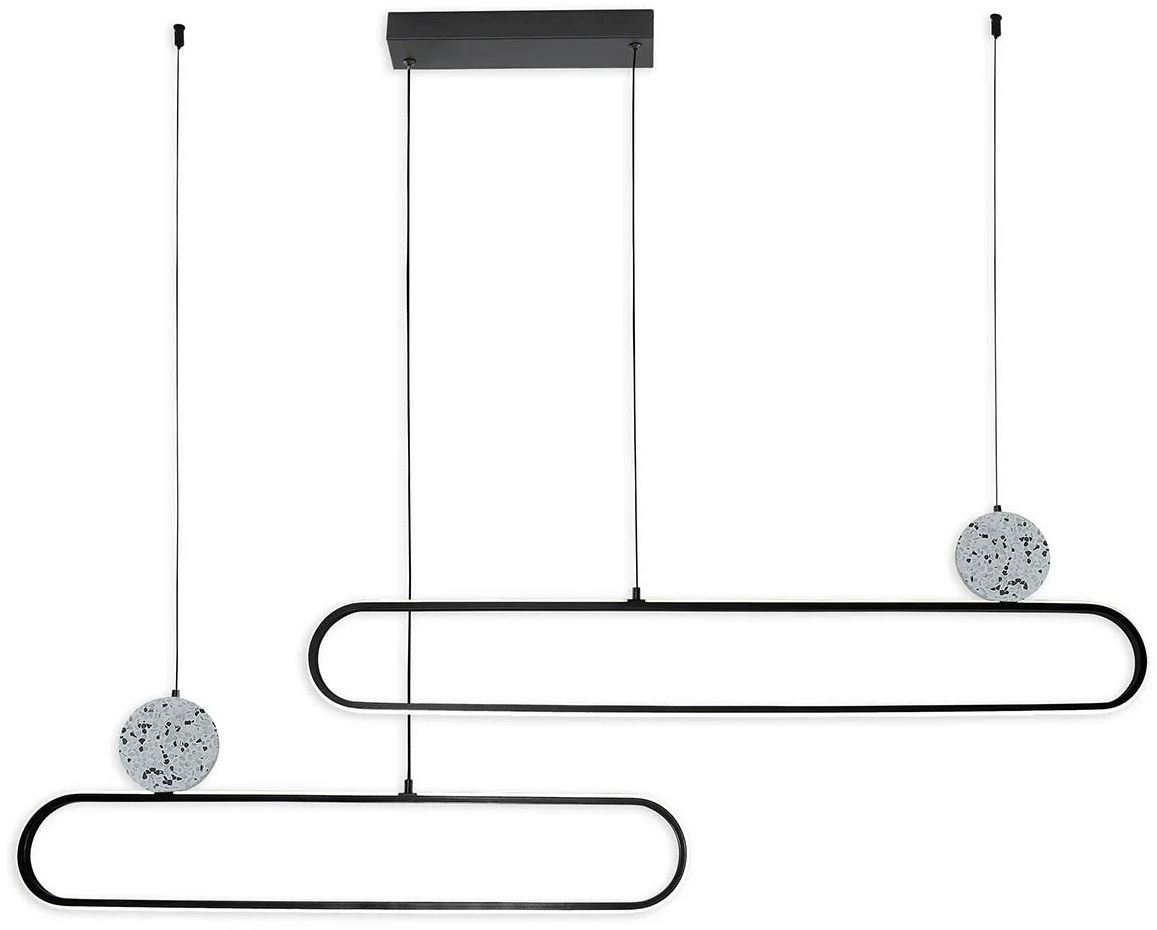 Goldlux Florentyna lampada sospesa 2x48 W bianco-nero 333896