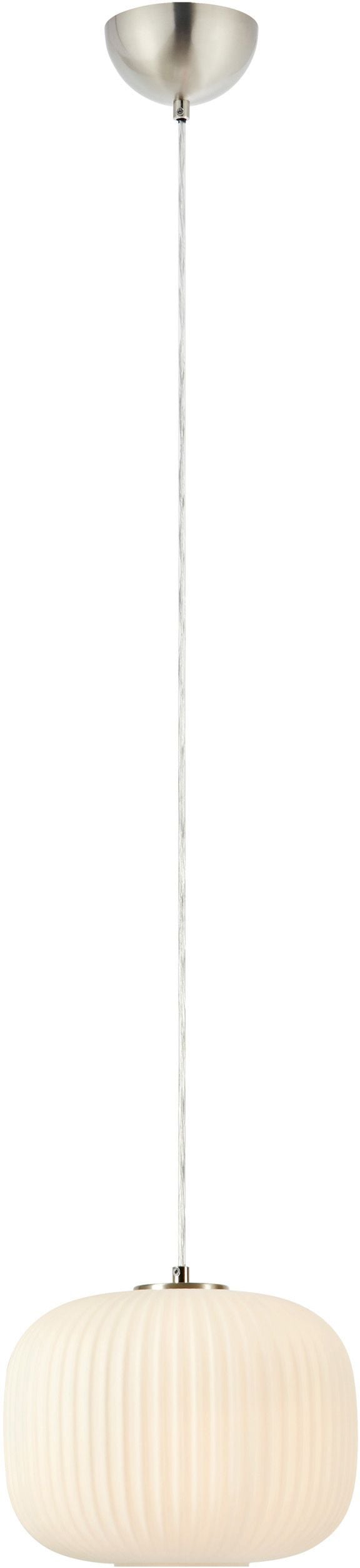 Markslöjd Sober lampada sospesa 1x40 W bianco-nichel 109008