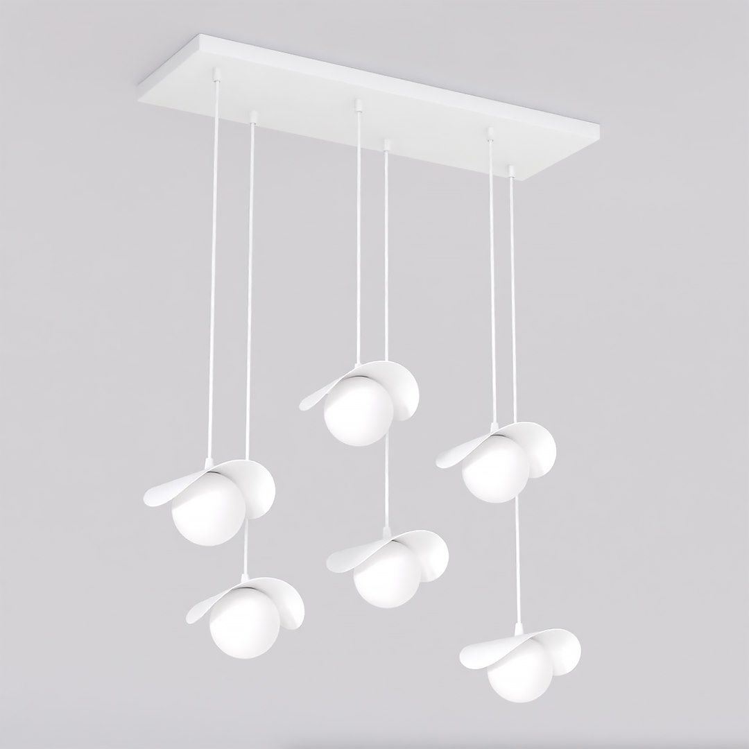 Emibig Ritual lampada sospesa 6x8 W bianco 1584/6