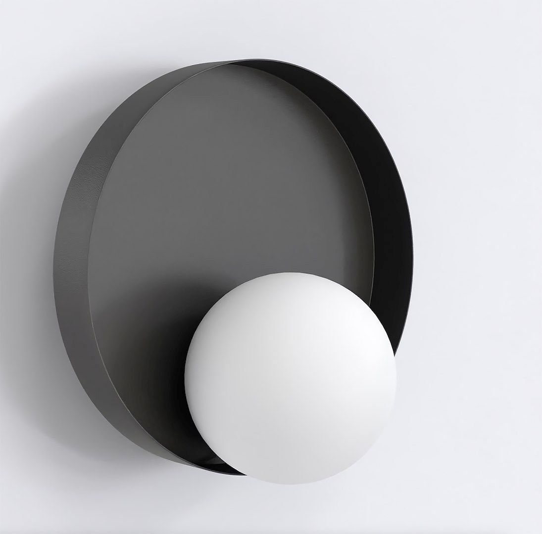 Emibig Kido lampada da parete 1x8 W nero 1532/K1