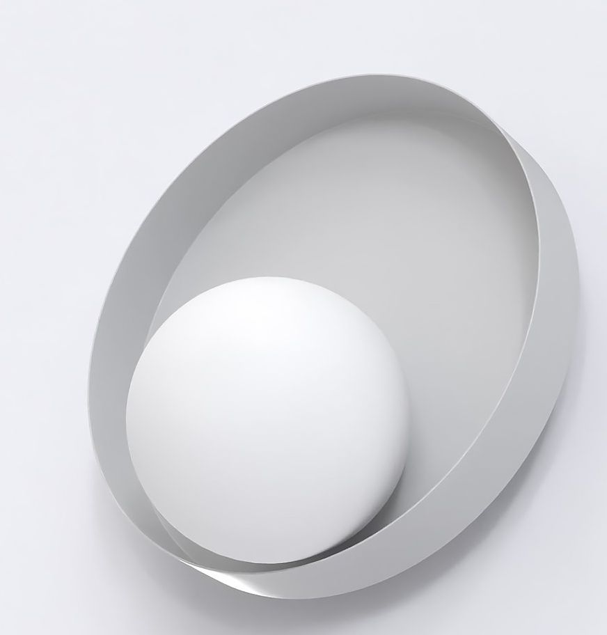 Emibig Kido lampada da parete 1x8 W grigio 1535/K1