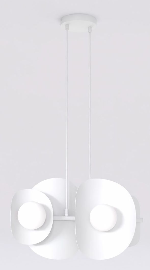 Emibig Elementi lampada sospesa 4x8 W bianco 1492/4