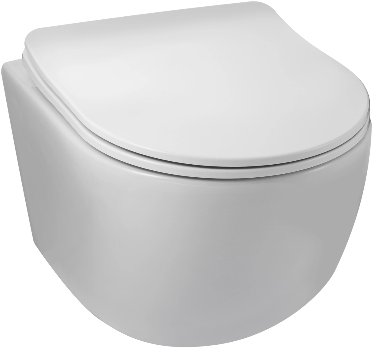 Balneo Luna vaso wc con copriwater a discesa lenta sospeso senza brida bianco G0101010101-2
