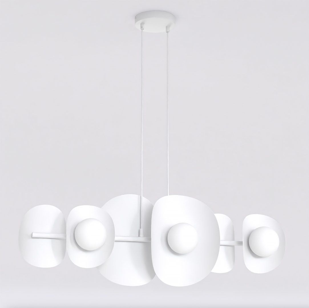 Emibig Elementi lampada sospesa 6x8 W bianco 1492/6