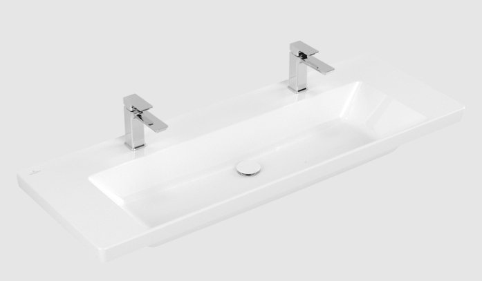 Villeroy & Boch Subway 3.0 lavabo 130x47.5 cm rettangolare da mobile bianco 4A70D1R1
