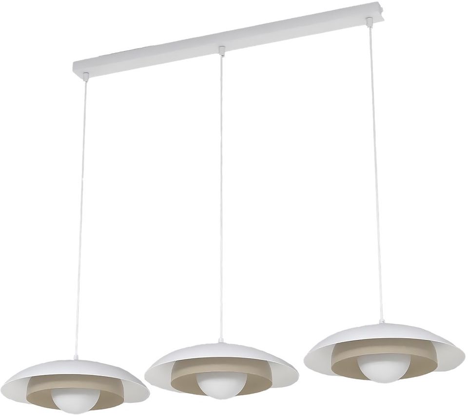 Emibig Skin lampada sospesa 3x8 W bianco-cappuccino 1605/3