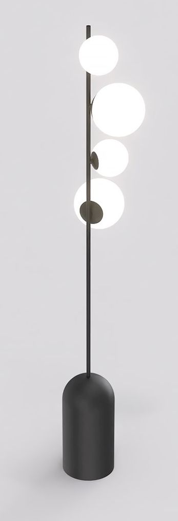 Emibig Etno lampada da terra 4x8 W nero 1503/LP4