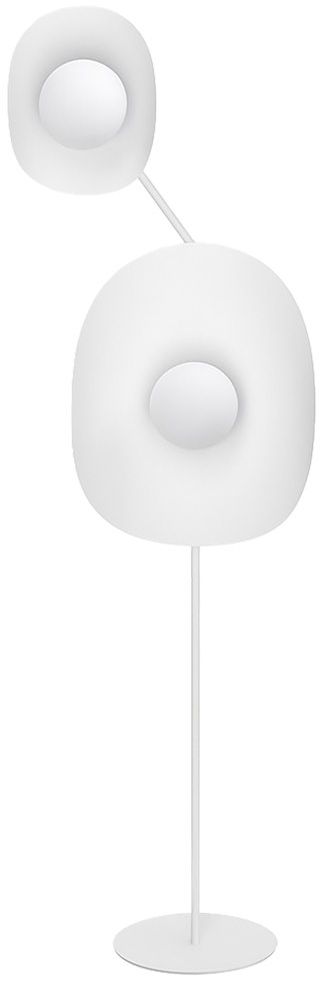 Emibig Delulu lampada da terra 2x8 W bianco 1601/LP2